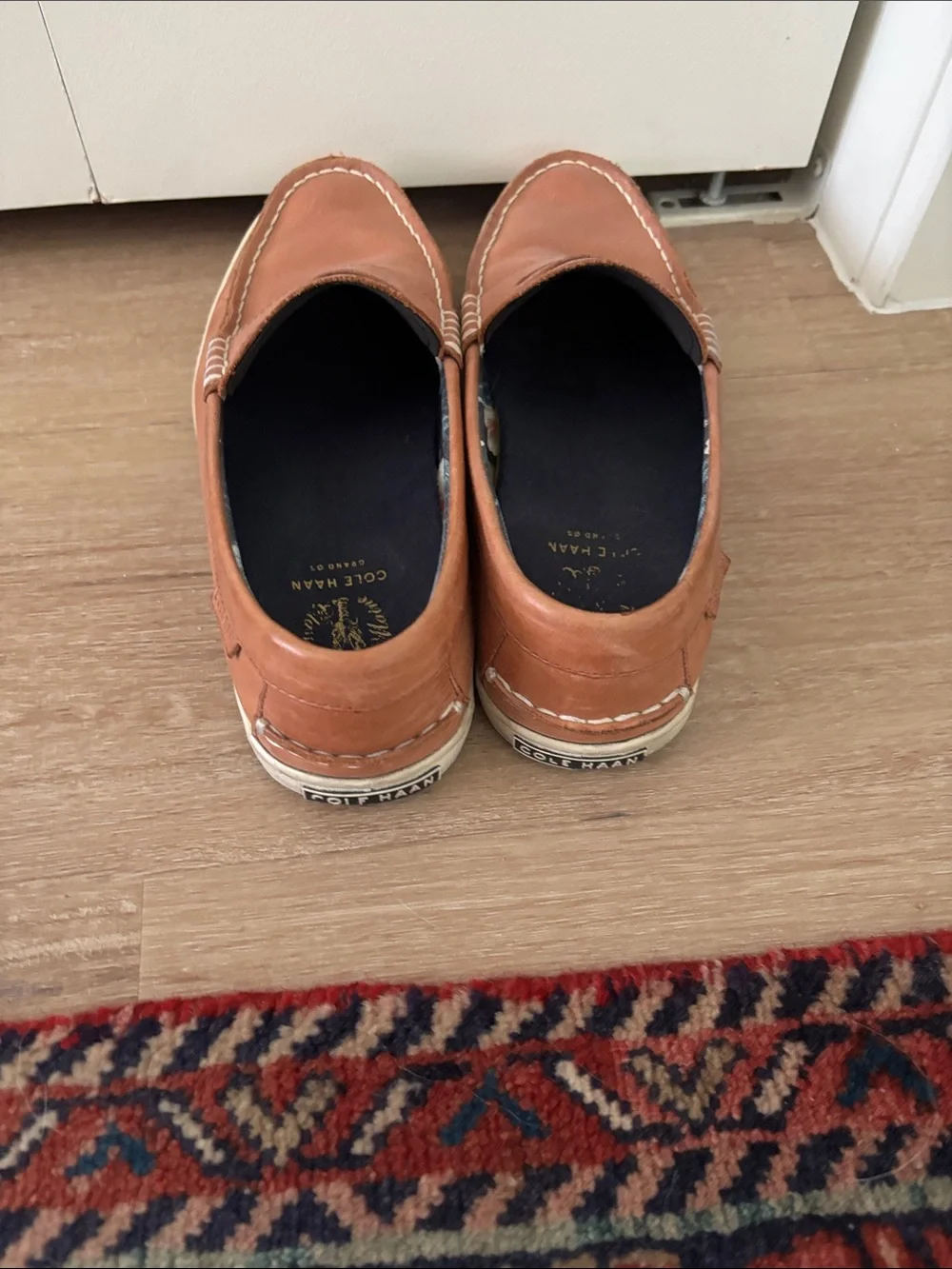 Cole Haan Men's Leather Penny Loafers - Brown - Picture 3 of 5